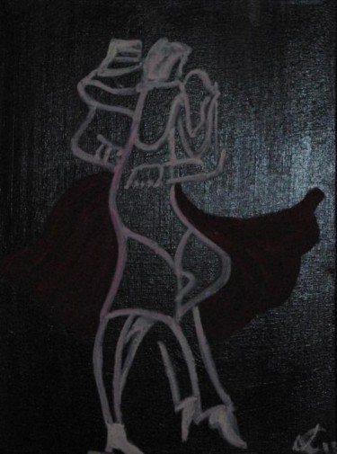 Peinture intitulée "danseurs de tango" par Lc, Œuvre d'art originale
