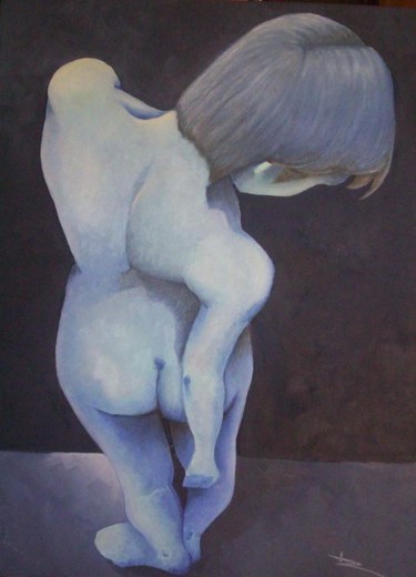 Pintura titulada "Azul" por Loloramirez, Obra de arte original