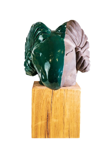 雕塑 标题为“SHREK” 由Loma, 原创艺术品, 聚合物粘土