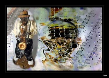 Arts numériques intitulée "jazz 3" par Lomel, Œuvre d'art originale