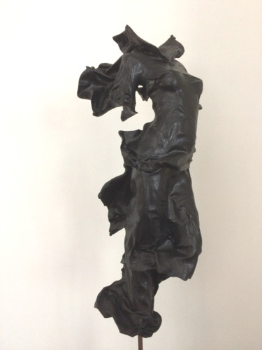 allégorie noire - laque pigments Sculpture titled "allégorie noire - l…" by Jean-Yves Verne, Original Art, Resin