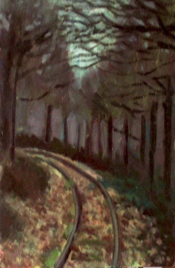 Painting titled "Le chemin" by Lonesloane, Original Artwork