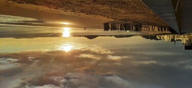 Photographie intitulée "Saint Malo sunset" par Lonicera, Œuvre d'art originale, Photographie numérique