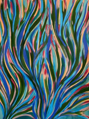 绘画 标题为“Seaweed garden” 由Lonidia, 原创艺术品, 丙烯