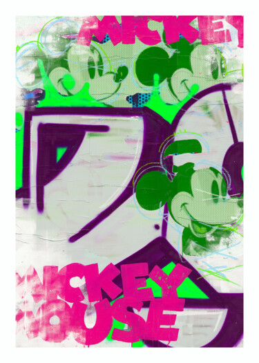 印花与版画 标题为“Tuff Mickey (1/5 Ha…” 由Lons, 原创艺术品, 数字打印