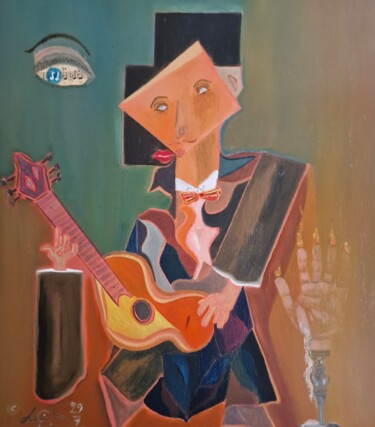 Malerei mit dem Titel "Flamenco" von Lookus Art, Original-Kunstwerk, Öl