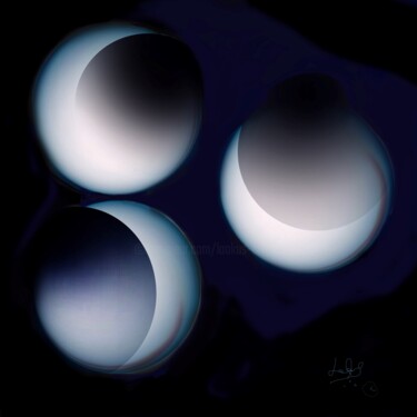 Digital Arts με τίτλο "Eclipses" από Lookus Art, Αυθεντικά έργα τέχνης, Ψηφιακή ζωγραφική