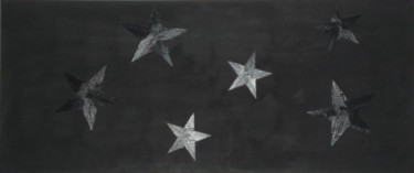Peinture intitulée "Black Xmas 2008" par Helene, Œuvre d'art originale, Huile