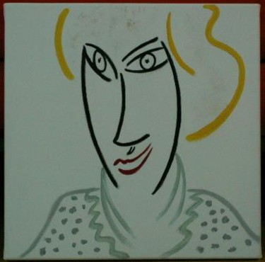 Peinture intitulée "Miss Lady" par Helene, Œuvre d'art originale, Huile
