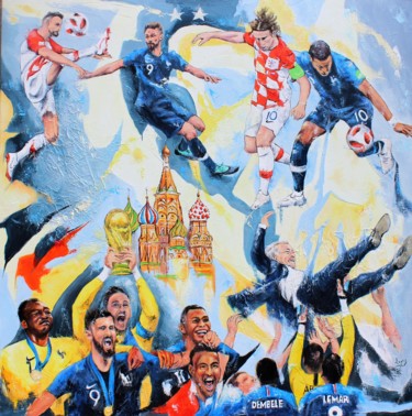 Pintura titulada "20 ans après" por Jean-Luc Lopez, Obra de arte original, Acrílico Montado en Bastidor de camilla de madera
