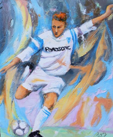 650 Buteur marseillais Painting titled "650 Buteur marseill…" by Jean-Luc Lopez, Original Art, Oil Mounted on Stretcher frame