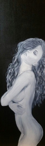 Картина под названием "Sensualite / VENDU" - Patricia Mouttet-Lopez, Подлинное произведение искусства, Масло