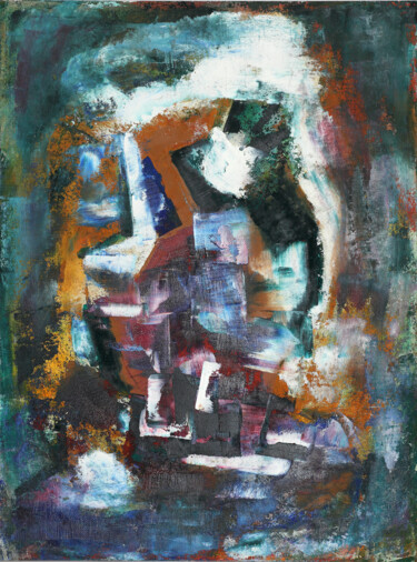 Peinture intitulée "13-I-20 Abstract Ar…" par Lora Pavlova, Œuvre d'art originale, Huile