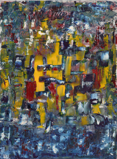 Картина под названием "20-I-6 Abstract blu…" - Lora Pavlova, Подлинное произведение искусства, Масло
