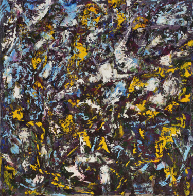 Schilderij getiteld "Abstract oil painti…" door Lora Pavlova, Origineel Kunstwerk, Olie