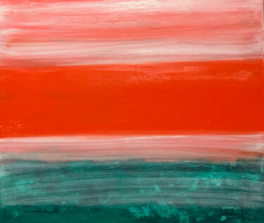 Картина под названием "Belarus flag" - Lora Pavlova, Подлинное произведение искусства, Масло