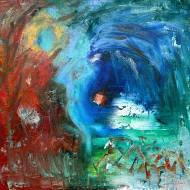 Pittura intitolato "Paradise 2021-58" da Lora Pavlova, Opera d'arte originale, Olio