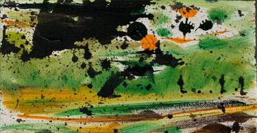 Pintura intitulada "Black Rain-4" por Lora Pavlova, Obras de arte originais, Acrílico