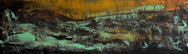 Картина под названием "Painted landscape" - Lora Pavlova, Подлинное произведение искусства, Масло Установлен на Деревянная п…