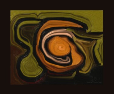 Painting titled "Abstraction 3" by Loran De Cevinne, Original Artwork, Digital Painting