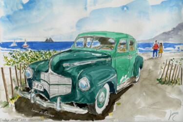 绘画 标题为“Dodge 1940” 由Loran De Cevinne, 原创艺术品, 水彩