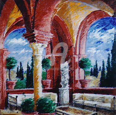 Painting titled "AMBIANCE TOSCANE" by Carlo Maiolini, Original Artwork