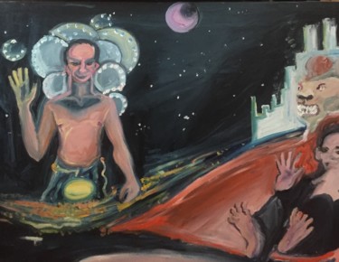 Peinture intitulée "Orion" par Lorca Maubourguet, Œuvre d'art originale, Huile