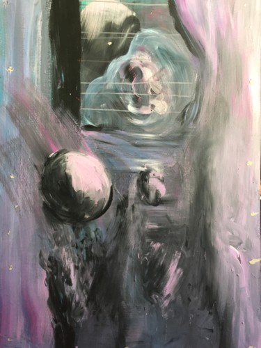 Painting titled "cosmos" by Lorca Maubourguet, Original Artwork, Acrylic