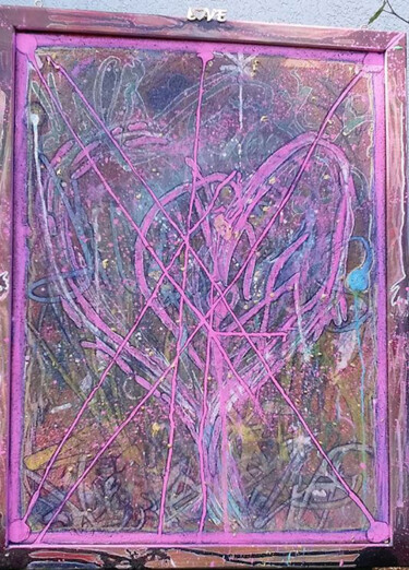 Pintura titulada "The Saving Heart" por Lord Faz, Obra de arte original, Pintura al aerosol