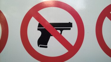 Photography titled "No Gun Allowed, Sto…" by Lord Faz, Original Artwork, Non Manipulated Photography