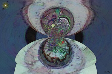Arts numériques intitulée "The Oyster Pearl" par Lord Faz, Œuvre d'art originale, Peinture numérique