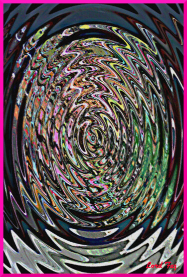 Arts numériques intitulée "Concentric Circular…" par Lord Faz, Œuvre d'art originale, Peinture numérique