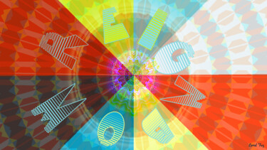 Digitale Kunst getiteld "Reignbow" door Lord Faz, Origineel Kunstwerk, Digitale collage