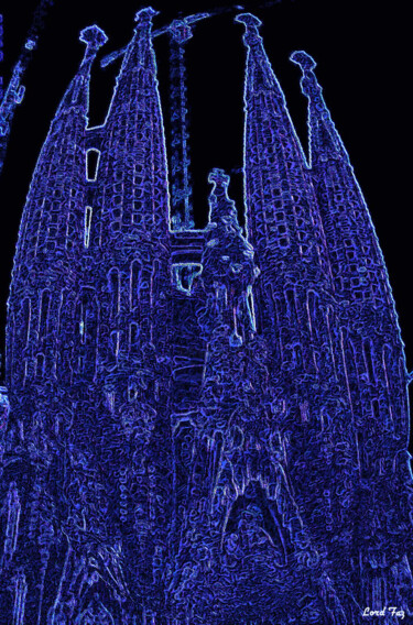 Arte digitale intitolato "Sagrada Eternia" da Lord Faz, Opera d'arte originale, Fotografia manipolata