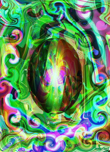 Digital Arts titled "The Secret Egg East…" by Lord Faz, Original Artwork, Digital Collage