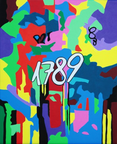 Painting titled "1789" by Lord Wilmore, Original Artwork, Acrylic