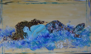 Pittura intitolato "SIRENA" da Loredana  Giannuzzi, Opera d'arte originale, Acrilico