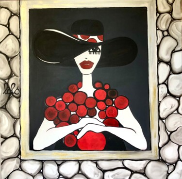 Картина под названием "GIRL CHIC" - Loredana Lolo Gianolio, Подлинное произведение искусства, Акрил