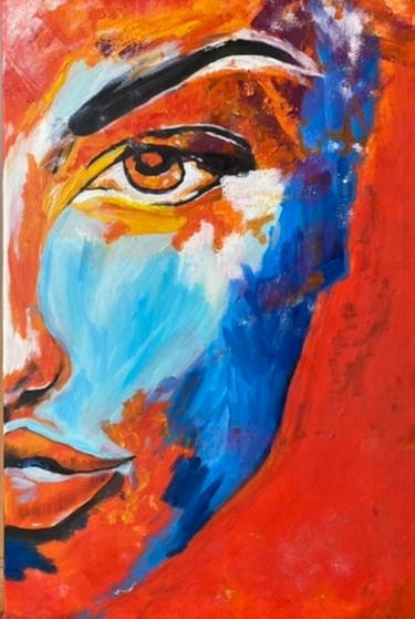 Картина под названием "“She”" - Loredana Obada, Подлинное произведение искусства, Масло