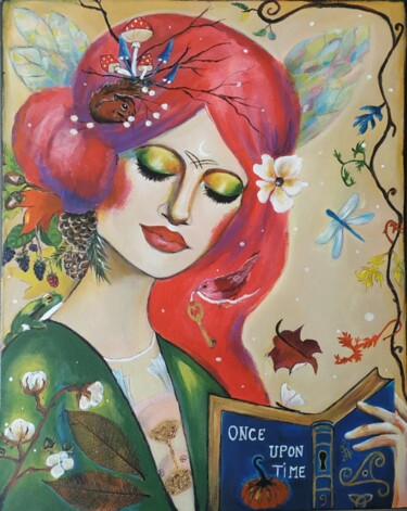 Painting titled "Once Upon Time" by Lorelye, Original Artwork, Acrylic