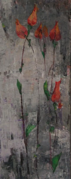 Malerei mit dem Titel "Flowers" von Lorena Iavorschi, Original-Kunstwerk, Acryl