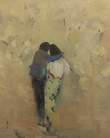 Painting titled "Together" by Lorena Iavorschi, Original Artwork, Oil