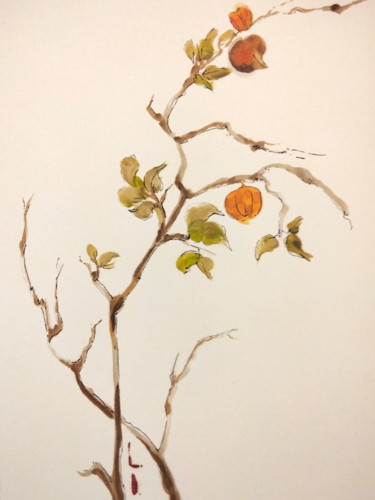 Desenho intitulada "Flower 1" por Lorena Iavorschi, Obras de arte originais, Óleo