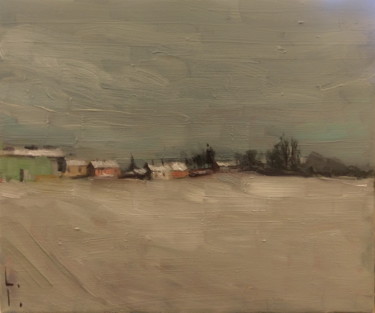 Malerei mit dem Titel "Winter day" von Lorena Iavorschi, Original-Kunstwerk, Öl