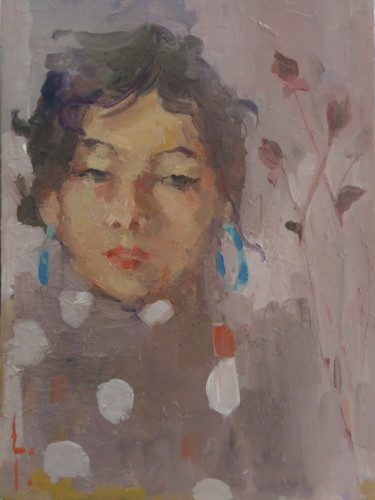 Peinture intitulée "Portrait" par Lorena Iavorschi, Œuvre d'art originale, Huile