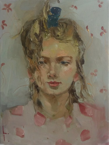 Pintura intitulada "Daughter" por Lorena Iavorschi, Obras de arte originais, Óleo