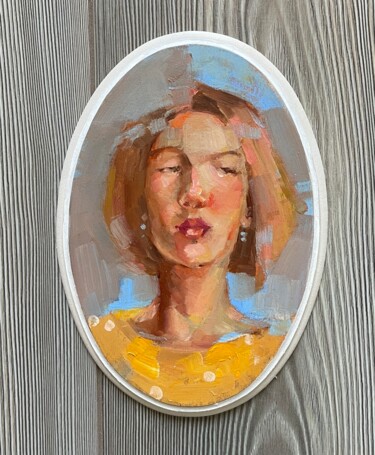 Painting titled "Figure 2" by Lorena Iavorschi, Original Artwork, Oil