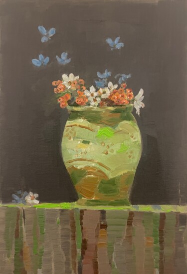 Pintura intitulada "Wildflowers" por Lorena Iavorschi, Obras de arte originais, Óleo