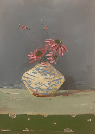 Painting titled "Pink" by Lorena Iavorschi, Original Artwork, Oil