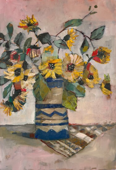 Pittura intitolato "Bouquet" da Lorena Iavorschi, Opera d'arte originale, Olio